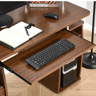 Scrivania PC in Legno con Cassetti 120x55x85cm