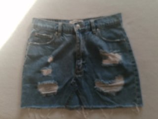 Falda vaquera Pull&Bear desgastada