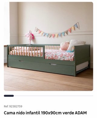 Cama nido infantil 190x90cm verde
