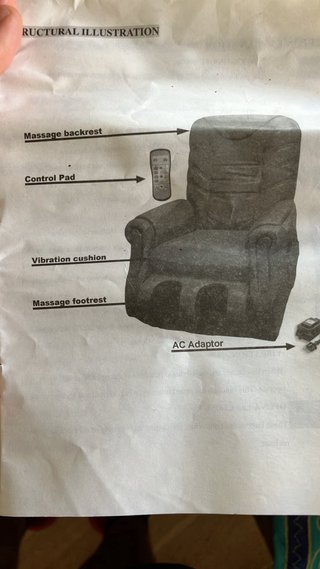 Sillón de masaje completo marrón