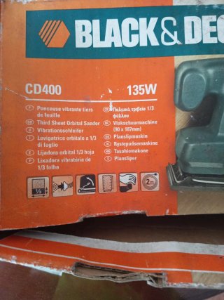 Lijadora Black&Decker CD400 135W