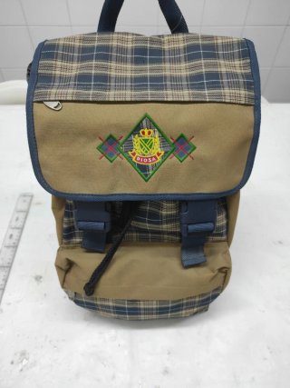 Mochila Grande 42cm Estampado Cuadros