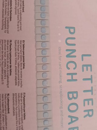 Letter Punch Board - Troqueladora de letras