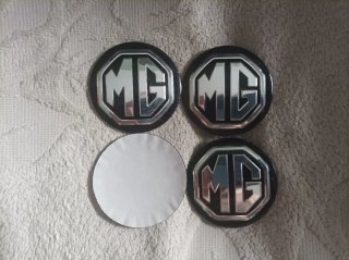 4 Pegatinas MG 56mm tapabuje centro rueda llanta