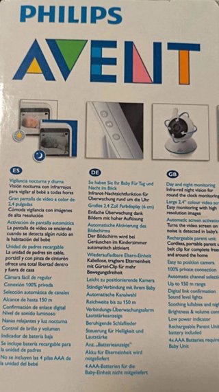 Vigilabebés Philips Avent con Cámara