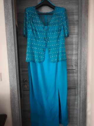 Vestido fiesta azul talla 44-46