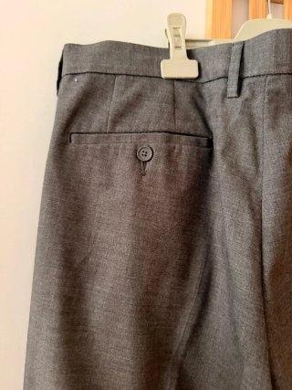 Pantalón de pinza gris Pull&Bear