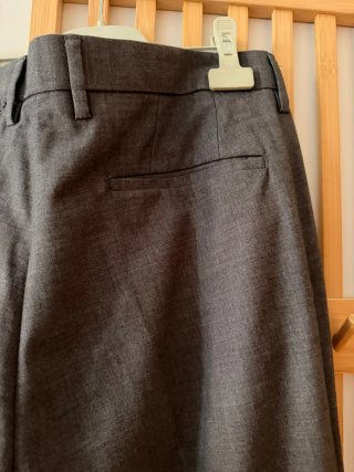 Pantalón de pinza gris Pull&Bear