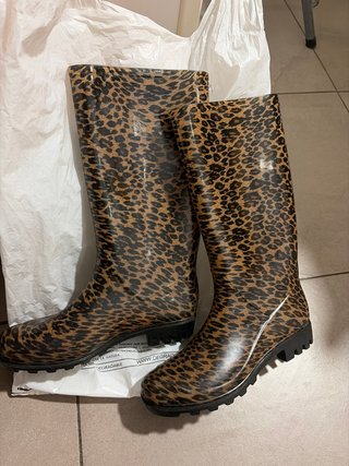 Botas de agua animal print talla 38