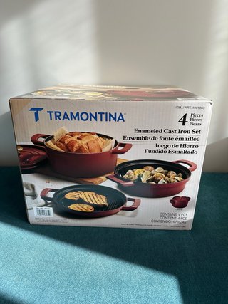 Set 4 Piezas Hierro Fundido Esmaltado Tramontina