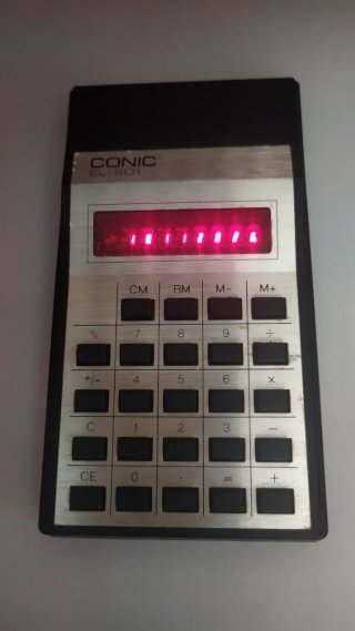 Calculadora copia Texas instruments EL-601  CONIC