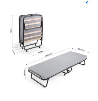 Cama Plegable con Colchón espuma