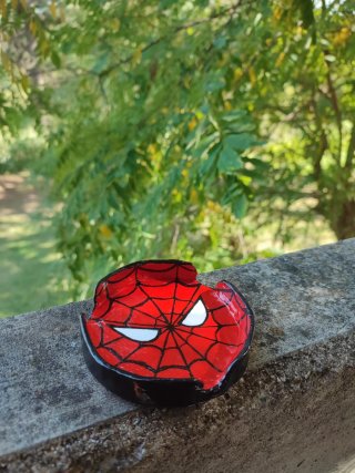 Posacenere artigianale Spider-Man