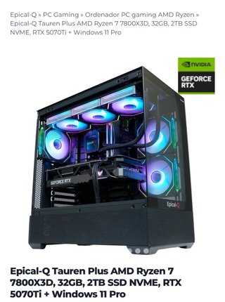 PC Gaming Epical-Q Tauren Plus RTX 5070Ti
