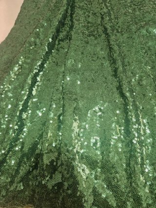 Vestido fiesta lentejuelas verde Paparazzi