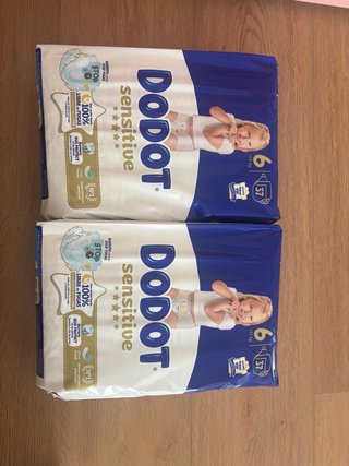 2 Paquetes Dodot Sensitive Talla 6 (74 uds)