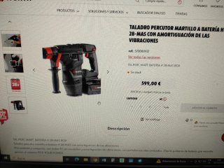 Martillo Würth, taladro percutor, radial, bateria