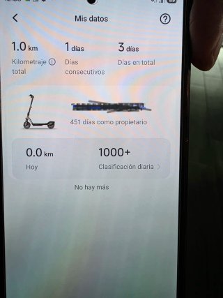 Ninebot F3 Patinete Eléctrico con 1 km de uso
