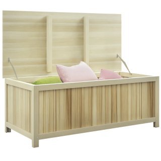 Panca Contenitore da Giardino 172L in Legno Abete