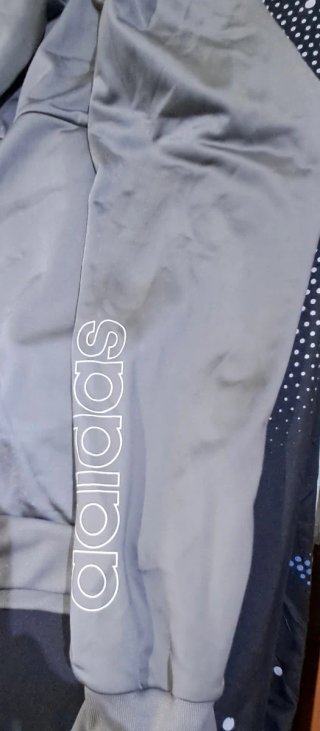 Sudadera Adidas Gris con Cremallera