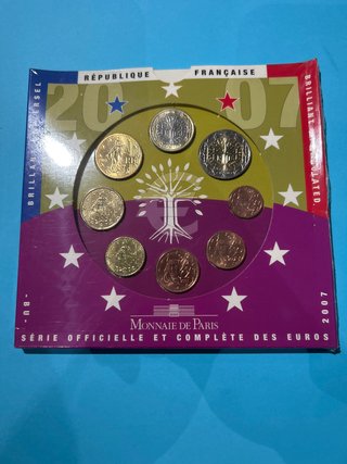 Set Oficial Monedas Euro Francia 2007