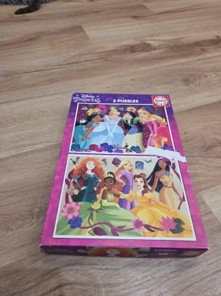 Set de 2 Puzzles Princesas Disney