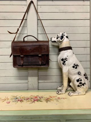 Bolso Cartera Cuero Vintage Marrón