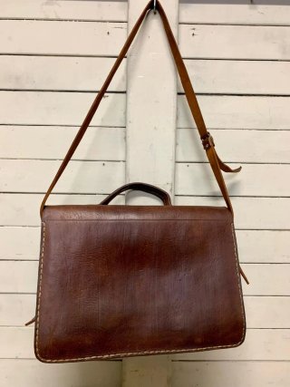 Bolso Cartera Cuero Vintage Marrón