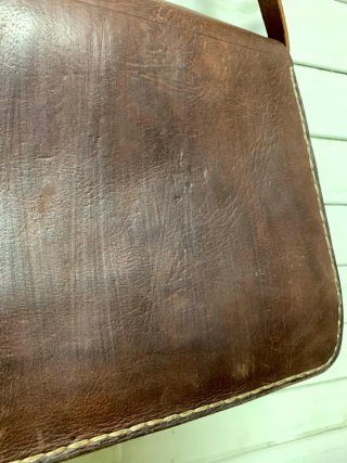 Bolso Cartera Cuero Vintage Marrón