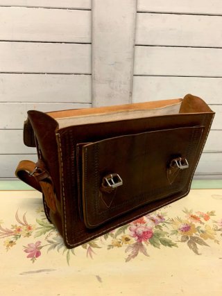 Bolso Cartera Cuero Vintage Marrón