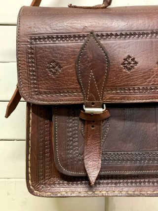 Bolso Cartera Cuero Vintage Marrón