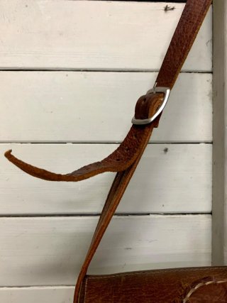 Bolso Cartera Cuero Vintage Marrón