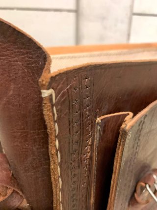 Bolso Cartera Cuero Vintage Marrón