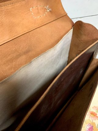 Bolso Cartera Cuero Vintage Marrón