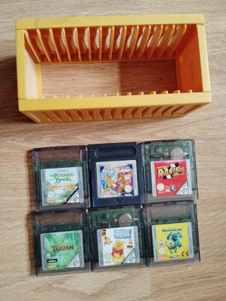 6 Juegos Disney Game Boy + Organizador