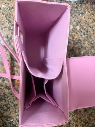 Bolso rosa para botella