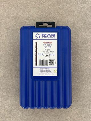 Juego de 25 Brocas Izar DIN 338 HSS