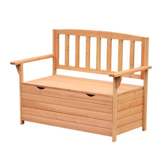 Panchina da Giardino 2 Posti con Contenitore Legno