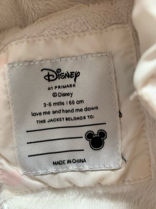 Mono de bebé Minnie Mouse talla 3-6 mths