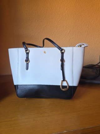 Bolso Ralph Lauren Blanco y Negro