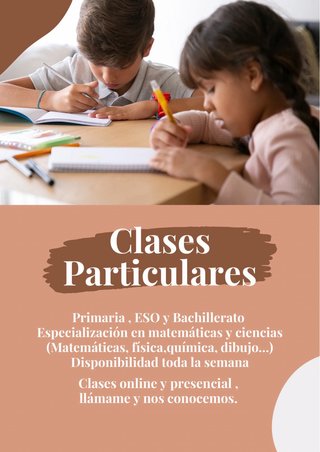 Clases particulares primaria ESO y bachillerato