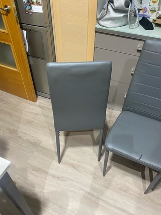 Set de 4 Sillas de Cocina Grises