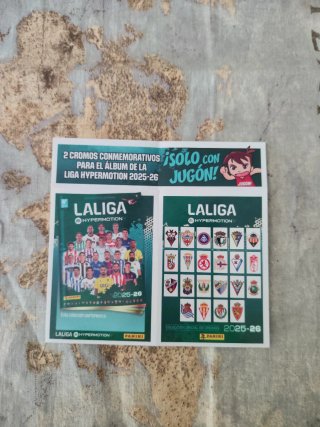 2 Cromos Conmemorativos LaLiga Hypermotion 25-26