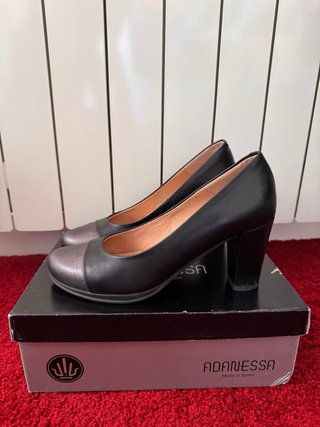 Zapatos de tacón ADANESSA negros y plateados