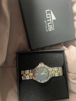 Reloj Lotus Style Original Caja Dorado Plateado