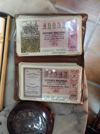 Lotería Nacional Billetes Años 70/80