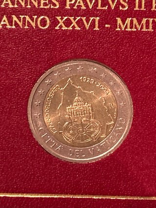 Moneda 2 Euros Vaticano 2004