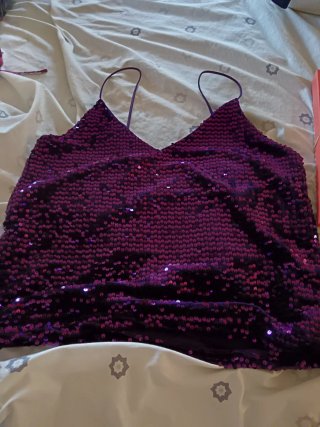 Top de Lentejuelas Morado