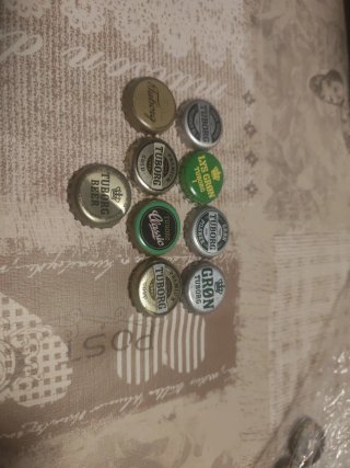Lote de 9 chapas de cerveza Tuborg