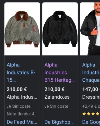 Cazadora Alpha Industries B-15